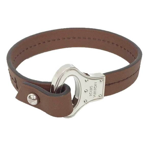 LOUIS VUITTON Louis Vuitton Leather Bracelet Archive M6360 Size 19 Brown x Men´s,New Products : American Fashion Style Bags On Sale